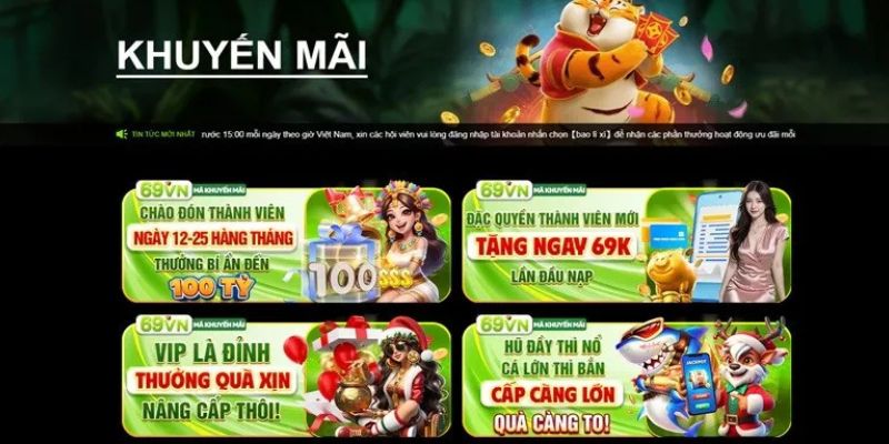 Cách tham gia các chương trình khuyến mãi 69VN cho hội viên